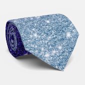 Ombre Paars Violet Trendy Glitter Stropdas (Opgerold)