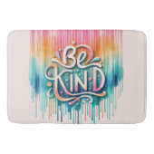 Ombre Paint druppelt vriendelijkheid in levendige  Badmat (Voorkant)