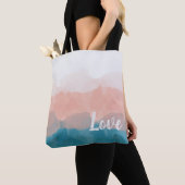 Ombre Pink en Blue Love Graceful Gradient Draagtas (Dichtbij)