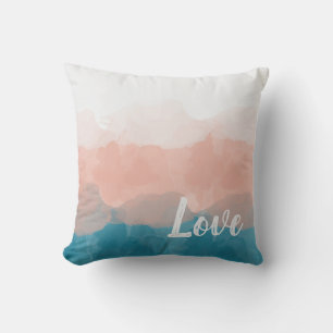 Ombre Pink en Blue Love Graceful Gradient Kussen