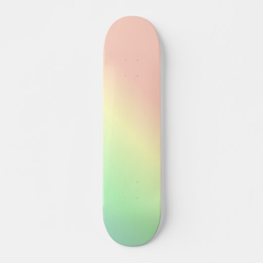 Ombre Rainbow Abstract pastel Pattern Skateboard (Voorkant)