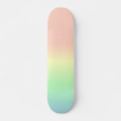 Ombre Rainbow Abstract pastel Pattern Skateboard (Voorkant)