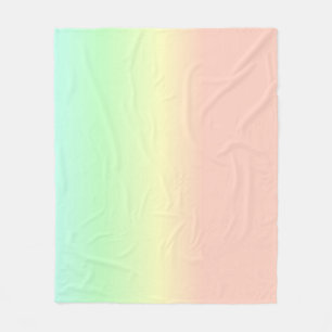 Ombre Rainbow Abstract Pastel Roze Patroon Fleece Deken