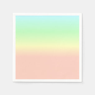 Ombre Rainbow Abstract Pastel Roze Patroon Servet
