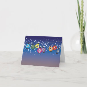 Ombre Rainbow Lanterns DANK JE Kaart