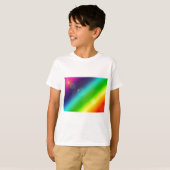 ombre regenboog t-shirt (Voorkant volledig)