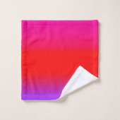 Ombre rouge violet magenta Festive (Gant de toilette)