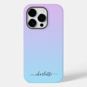 Ombré Roze en Turquoise Gradient Case-Mate iPhone Case (Achterkant)