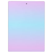 Ombré Roze en Turquoise Gradiënt Klembord (Achterkant)