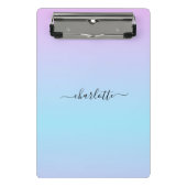 Ombré Roze en Turquoise Gradient Mini Klembord (Voorkant)