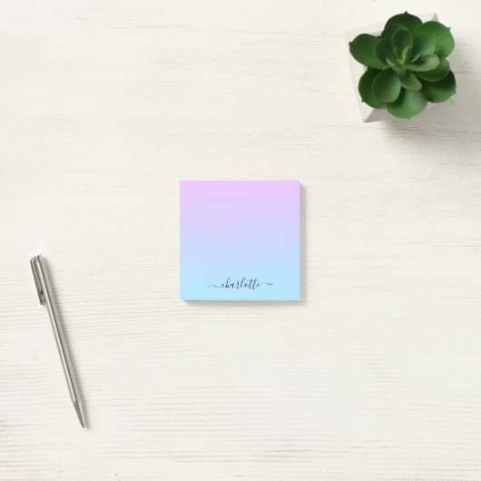 Ombré Roze en Turquoise Gradient Post-it® Notes (Kantoor)