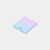Ombré Roze en Turquoise Gradient Post-it® Notes (Schuin)