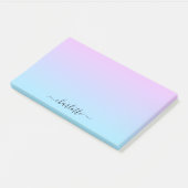 Ombré Roze en Turquoise Gradient Post-it® Notes (Schuin)