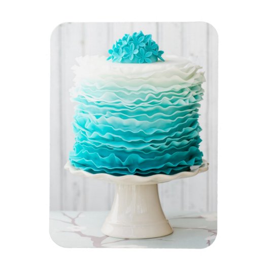 Ombre ruffle cake magneet (Verticaal)