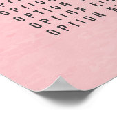 Ombre Service Prijs Menu Op Maat Gedrukt Poster (Hoek)