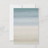 Ombré Shore Beach Wedding Save the Date (Achterkant)