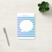 Ombré Strepen Blauwe Bubble Post-it Notities Post-it® Notes (Kantoor)