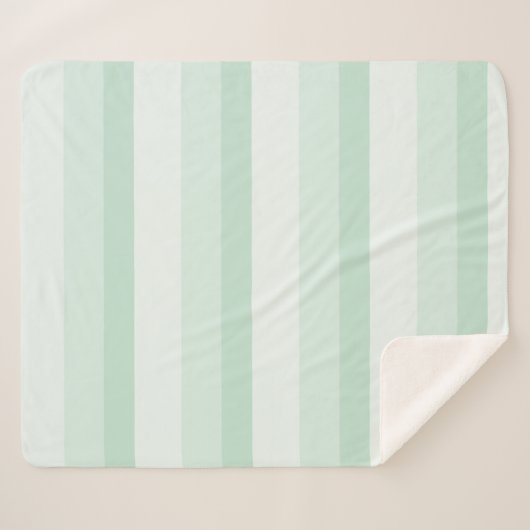Ombre strepen in groene jade tones sherpa deken (Voorkant (horizontaal))