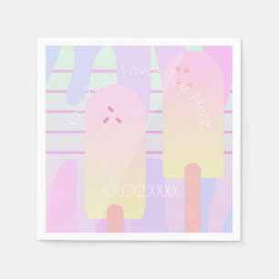 Ombre Summer Fun Ijslolly's Servet
