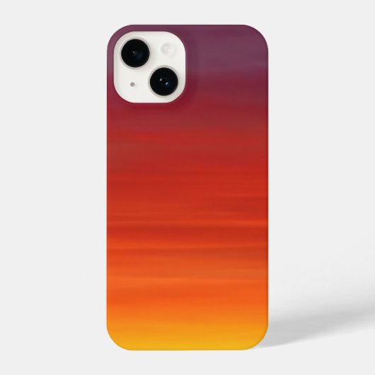 Ombre Sunset Abstract Art Phone Case iPhone 14 Hoesje (Achterkant)