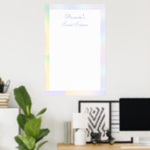 Ombre, Sweet Sixteen, Bat Mitzvah, Sign In Board Poster (Thuiskantoor)
