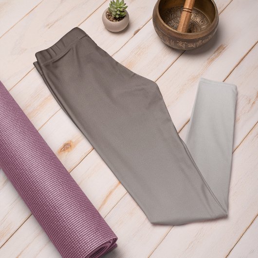 Ombre Trend Color Coffee Brown - Pastel Leggings