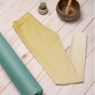 Ombre Trend Color Golden Yellow - Pastel Leggings
