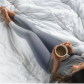 Ombre Trend Color Navy Blue - Pastel Leggings