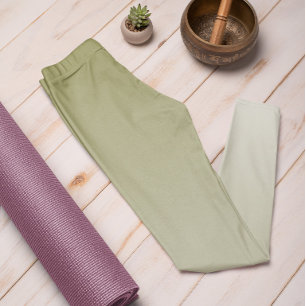 Ombre Trend Color Olive Green - Pastel Leggings