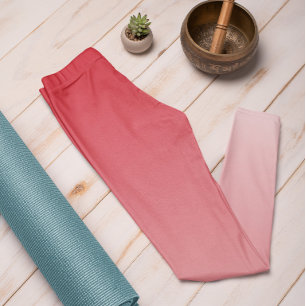 Ombre Trend Color Vibrant Red - Pastel Leggings