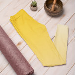Ombre Trend Couleur Sunburst Jaune Pastel Leggings<br><div class="desc">Les légendes élégantes de notre collection de couleurs tendance automne & hiver 2023/24 au soleil jaune foncé offrent un charme intemporel. Ces leggings colorés et jaunes foncés présentent un dégradé qui passe d'une teinte plus profonde et plus intense à la taille à une teinte plus douce et pastel vers les...</div>