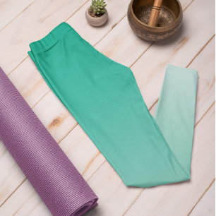 Ombre Trend Kleur Jade Green - Pastel Leggings