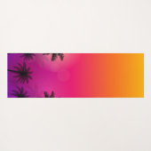 Ombre Tropical Summer Night Vibe Aangepaste naam Yogamat (Achterkant (horizontaal))