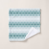 Ombre turquoise de diamant (Gant de toilette)