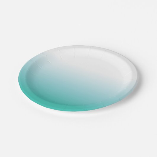 OMBRE TURQUOISE PAPIER-BORDEN PAPIEREN BORDJE (Gekanteld)