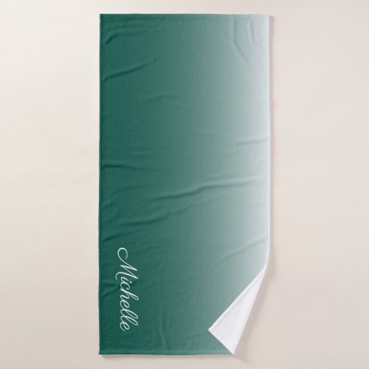 ombre vert (Serviette de bain)