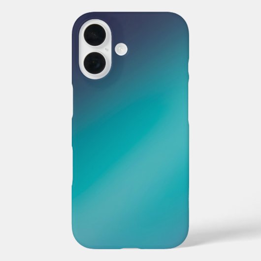 Ombre vert élégant - iPhone 16 Coque (Verso)
