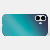 Ombre vert élégant - iPhone 16 Coque (Verso (horizontal))