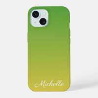 Ombre vert et jaune personnalisé
