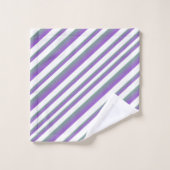 Ombre Violet Multi - Rayures (Gant de toilette)