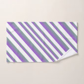 Ombre Violet Multi - Rayures (Serviette à main)