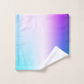 Ombre violet turquoise (Gant de toilette)