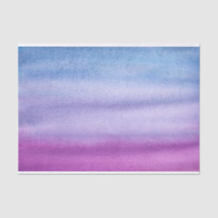 Ombre Waterverf - Aangepast Paars/Blauw weefselpap Tissuepapier