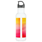 Ombre Waterverf Aangepaste naam Roze en Gele fles (Achterkant)