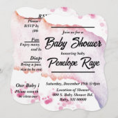 Ombre Waterverf Enclosure Kaart (Voorkant / Achterkant)