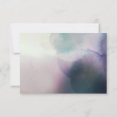 Ombre Waterverf in het Paarse en goudhuwelijk RSVP Kaartje (Achterkant)