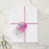 Ombre Waterverf Wedding Hartelijk dank Labels - Ro Cadeaulabel (Met Touw)