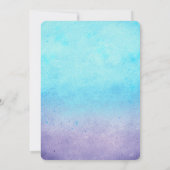 Ombre zand dollar strand bruids douche uitnodiging (Achterkant)