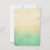 Ombre zand dollar strand bruiloft RSVP kaarten (Achterkant)