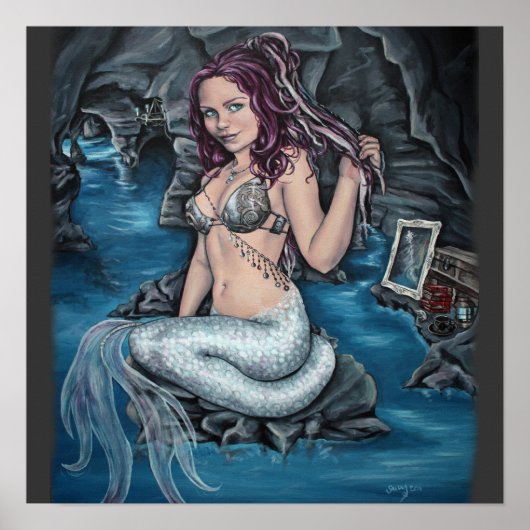 ombres du monde steampunk mermaid poster (Devant)